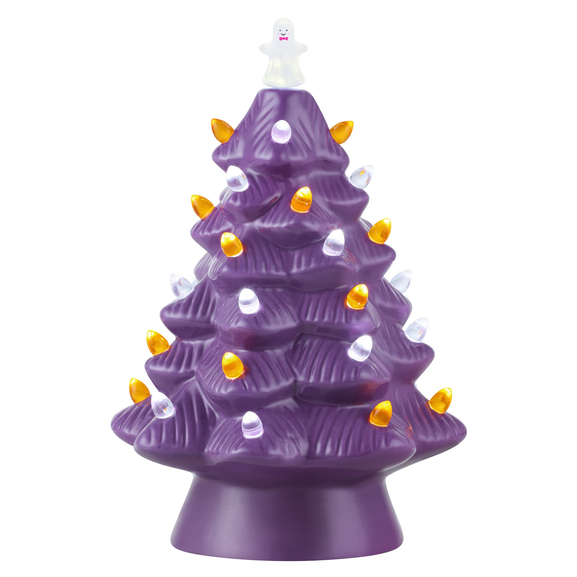 Mr. Halloween 11.7" Purple Ceramic Tree
